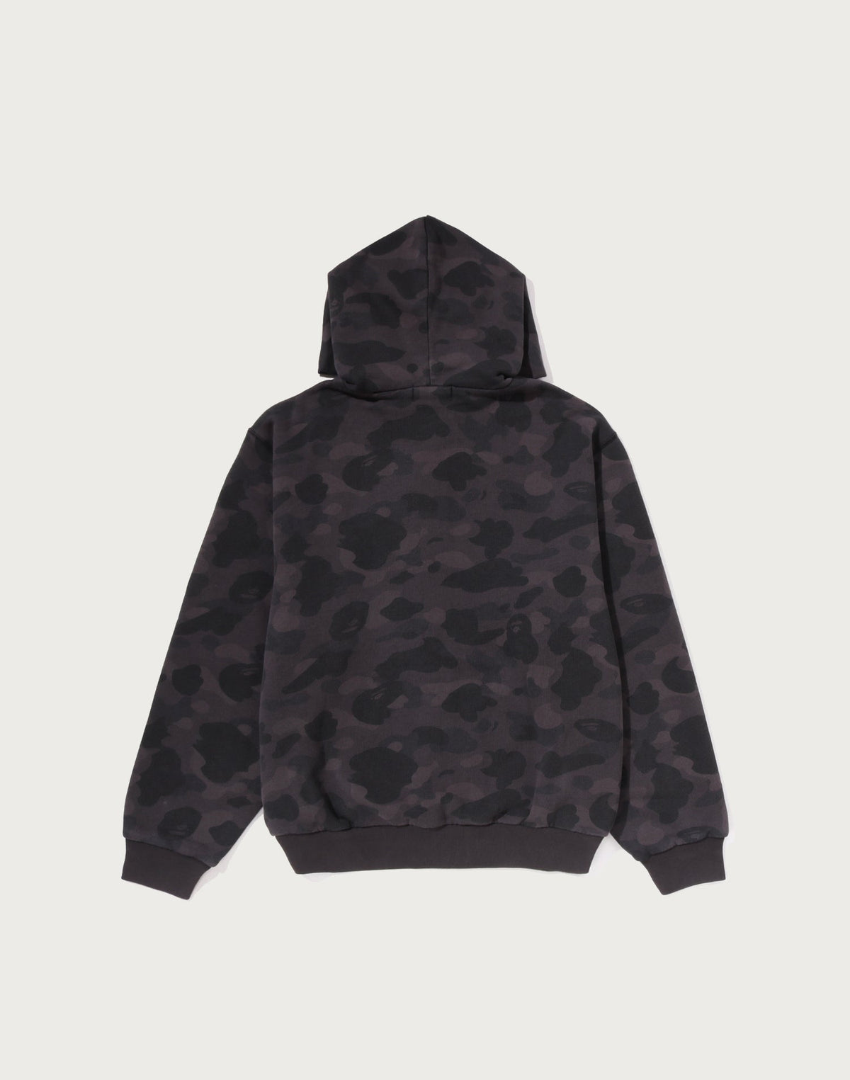 COLOR CAMO HEAVY WASHED CROPPED FIT ZIP HOODIE MENS