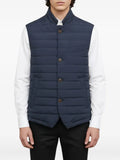Eleventy quilted button-front vest