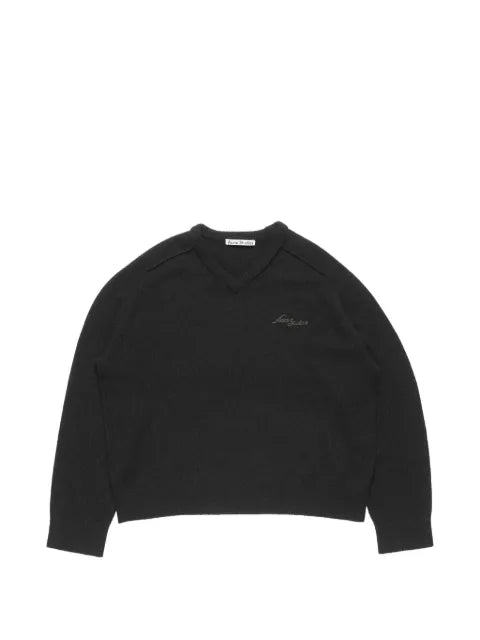 Acne Studios camel hair V-neck sweater