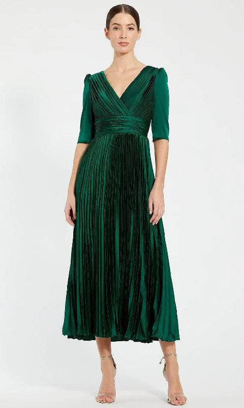 Mac Duggal 27341 - Quarter Sleeve A-Line Evening Dress Fall unclassified dresses