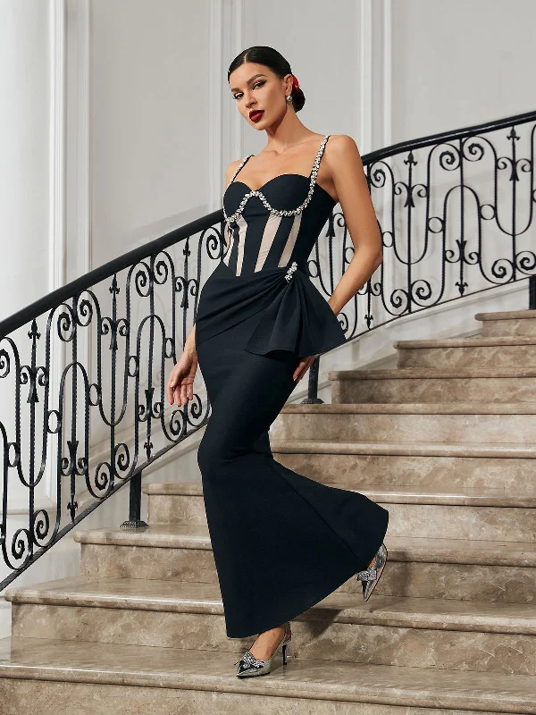 Aroa Crystal Mermaid Bandage Dress Bodycon unclassified dresses