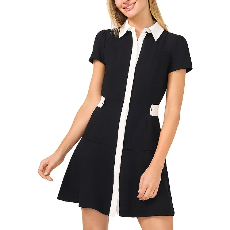 CeCe Womens Shirtdress Button Down Fit & Flare Dress Street style unclassified dresses