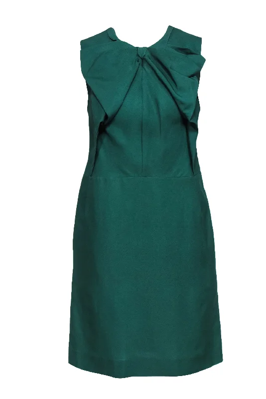 Marni - Green Cap Sleeve Sheath Dress w/ Bow Sz S Bright color unclassified dresses