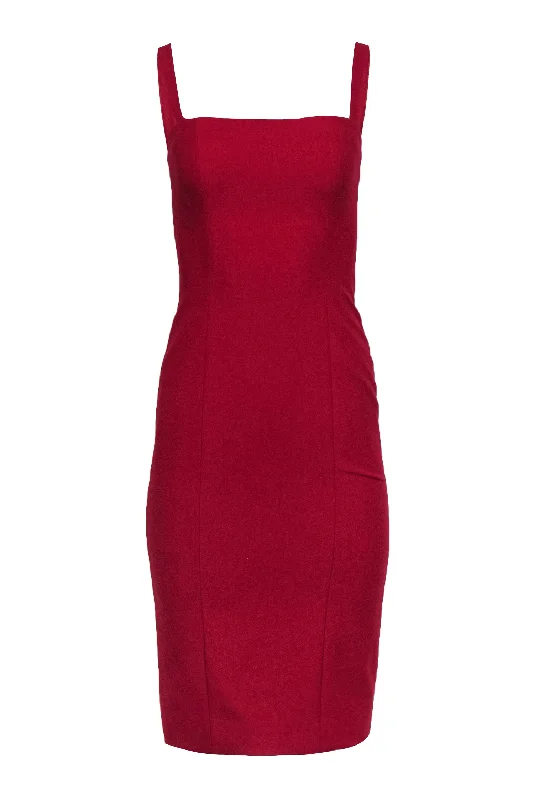 Cinq a Sept - Red Sleeveless Sheath Dress Sz 2 Beach unclassified dresses